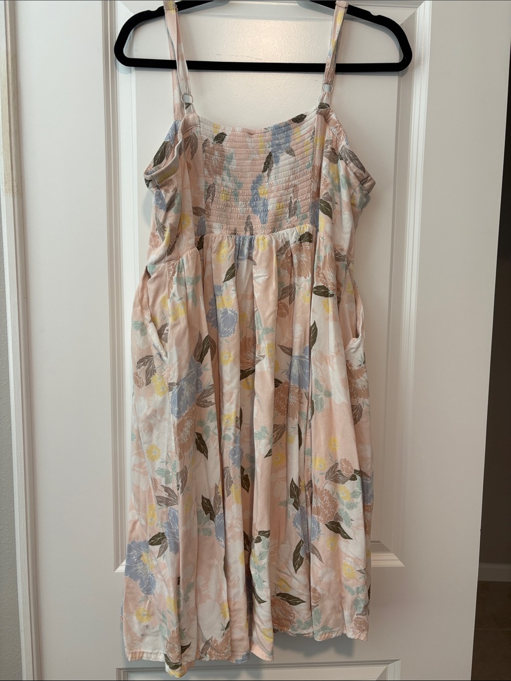 TORRID Floral Button-Front Pink Sundress *has pockets* - Picture 3 of 4